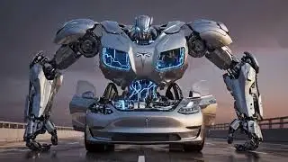 Tesla car transforms into a transformer new model ep 1