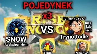 POJEDYNEK x3 * z ekwipunkiem. Czy pokonam gościa z max KvK tech w Rise of Kingdoms?