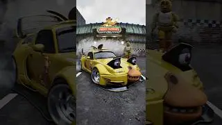 Modded a Miata into a Chica 🐥 Which FNAF car should I mod next? #miata #chica #fivenightsatfreddys
