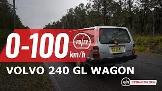 1989 Volvo 240 GL Wagon 0-100km/h & engine sound (auto)