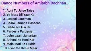 Top 10 Dance Numbers of Amitabh Bachhan Movies