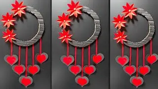 Easy and Quick Paper Wall Hanging Ideas / A4 sheet Wall decor / Cardboard Reuse / Room Decor DIY❤️