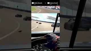 Last corner pass for P8, every point matters #iRacing #NASCAR #Shorts