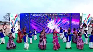 Rainbow Fest 2025, Pongal Song by Ukg Gj, Rainbow School Mahabubnagar