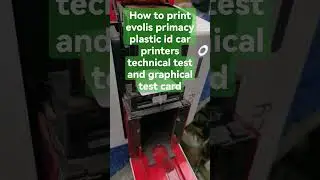 How to print evolis primacy plastic id car printers technical test and graphical test card #evolis