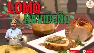 Lomo de Cerdo al Horno 🍎 Jugoso y Saludable | Receta Navideña Fácil