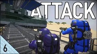 Space Engineers: Escape From Typhoon (Episode 6) -  First Combat!!!