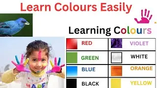 Learn Colours | Colours Learn by kids easily | Easy Method to learn Colors | Rainbow colours