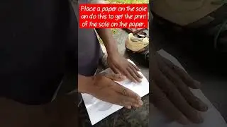 How to make the insole||handmade shoe
