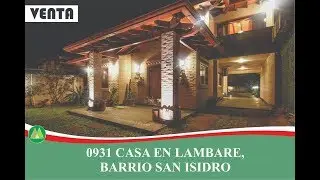 CASA EN LAMBARE, BARRIO SAN ISIDRO (DPTO. CENTRAL, PARAGUAY)