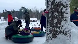 Our first time experience of snow-tubing in Canada! | Winter activities | Christmas Fun