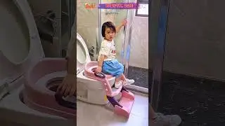 Potty Training Toilet Seat with Steps &ndash; Help Toddlers Use the Toilet Independently #PottyTraining