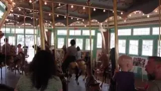 Riding the Dentzel Carousel at Glen Echo Park