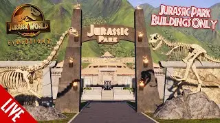 Can We Build An Awesome Park Using ONLY JP Buildings & Decorations? | Jurassic World Evolution 2