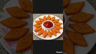 Instant Crispy Potato Triangles Recipe😋l Party Snacks in 10 Mints #shorts #potato #viral