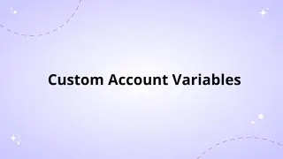 Custom Account Variables | Wooxy