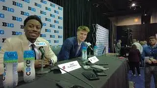 John Blackwell and Nolan Winter at Big Ten Media Days 2025