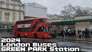 London Buses at GREEN PARK Station (2024)