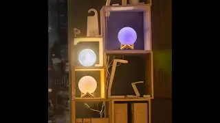 The most popular16 Colors LED 3D Print Moon Light in 2020