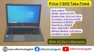 Acer Core i3 5th Gen-Used Laptop-Hard Drive-500GB-8GB Ram
