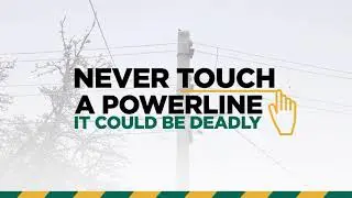Avoid contact with powerlines no matter what!