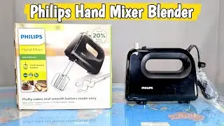 Philips HR3705/10 300 Watt Lightweight Hand Mixer, Blender with 5 Speed Control Settings