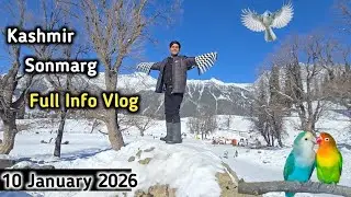 SONMARG KASHMIR VLOG || FULL DETAILS || SNOW FULL || winter weather #kashmir #Sonmarg #latestvlog 