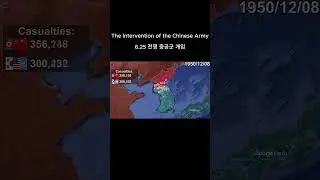 The intervention of chinese army in Korean War #North Korea #Korean War #history