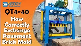 How correctly exchange pavement brick mold by QTJ4-40 manual concrete hollow block molding machine ?