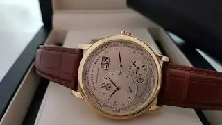 Обзор мужских часов A. Lange & S&ouml;hne 1 Time Zone Silver Dial 116.032!