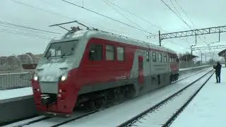 Путевая автомотриса и электропоезд ЭД4м-0086