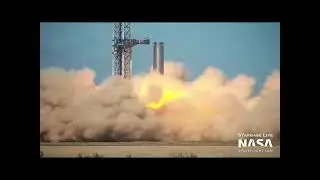 booster sevens 14 engine static fire #starbase #fyp #booster7 #staticfire #viral