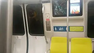 Happy New Year! BART Green Line Train on Transbay Tube