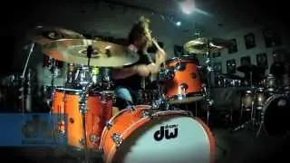 John Fred Young plays DW Drums (100% GoPro)