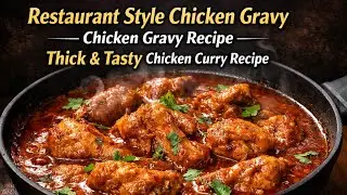 Restaurant Style Chicken Gravy | Chicken Gravy Recipe | Thick & Tasty Chicken Curry Recipe