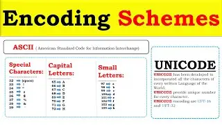 Encoding Schemes in computer ASCII & Unicode