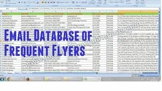 Indian Email database of Frequent Flyers- Email id List of frequent flyers- 2021 updated & verified
