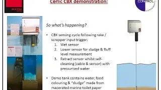 Cerlic CBX sludge blanket monitor in action - demonstration at Oz Water 2014
