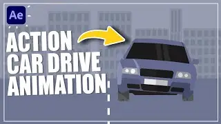 Action Car Drive Animation in After Effects