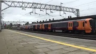 Stafford Railway Station 730006 WMR arriving at P1 on 5Q76 on the 21st October 2023
