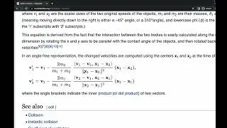 Implementing 2D Elastic Collisions in Java