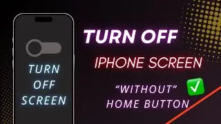 How To Turn Off iPhone Screen Without Pressing Power Button (No Need for Side Button!)