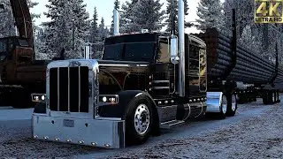 ATS 1.57 Mods | 4K | CAT Power Pete 389: Southern Logging Trailers' Toughest in ATS 4K