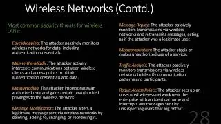 Auditing AIS Components: Wireless Networks