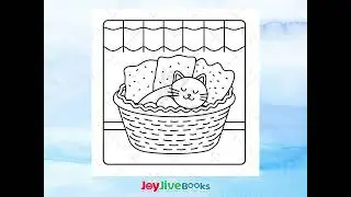 Cozy Cat Moments Coloring Pages Bold Easy Cat Printable | 10 Kawaii Cat Coloring for Kids and Adults