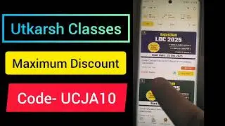 Utkarsh Classes Discount coupon code | utkarsh Classes all batches maximum Discount offer today 2026
