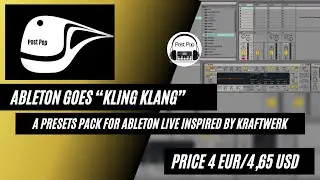 Ableton Goes &ldquo;Kling Klang&rdquo;: A Presets Pack For Ableton Live Inspired By Kraftwerk. Price 4 Eur