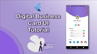 Build a Digital Business Card in Flutter | Flutter Tutorials | Learn Flutter | Flutter app tutorials