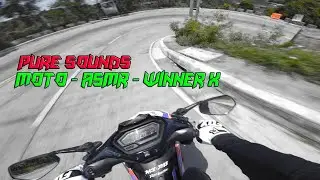 Uphill - Downhill - Winner X Motorcycle Ride &ndash; 8 Minutes of Pure ASMR Motovlog Vibe
