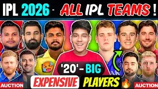 IPL 2026 Auction - Top '20' Most Expensive Players List🔥| Who will Cross 20 crore ?